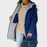 Antonia | Palton Pufos cu Glugă