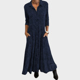 Lívia | Rochie Midi Fluidă cu Imprimat