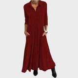 Lívia | Rochie Midi Fluidă cu Imprimat