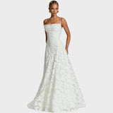 Larissa | Rochie Lungă din Dantelă