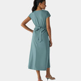 LYNN - Rochie Elegantă cu Design Încrucișat și Talie Înaltă