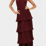 Rochie June cu Volane și Decolteu Inimă