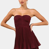 Rochie June cu Volane și Decolteu Inimă