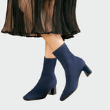 Alejandra | Botine Ortopedice Tricotate în Ton Bej Moale