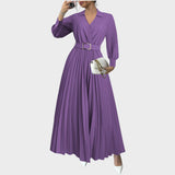 Margot | Rochie Plisată Lungă