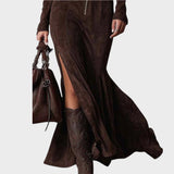 Cayetana | Rochie Lungă din Suede