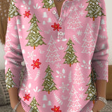 Sofía | Pulover de Crăciun cu butoane