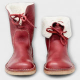 Teresa | Botine Zeita Impermeabile cu Foderă din Lână Caldă