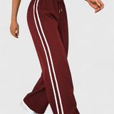 Pantalon Sport Alanys cu Picior Larg și Detaliu Pe Laterale