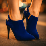 Botine din Catifea Aurora Bell