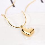 Colier inimă auriu Dorothea