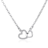 Colier dublu inimă Cynthia