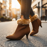 Botine din Piele Sintetică Aurora