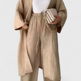 Caspian Conjunto Relaxat de Două Piese cu Kimono Lung