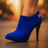 Botine din Catifea Aurora Bell