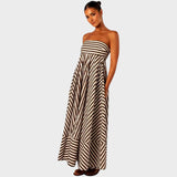 Mira | Rochie maxi fără umeri