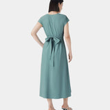 LYNN - Rochie Elegantă cu Design Încrucișat și Talie Înaltă