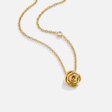 Ogrlica s Ružičastim Privjeskom od Zlata