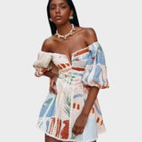 Sabella | Rochie mini cu flori