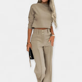 Set Crop Top i Hlače
