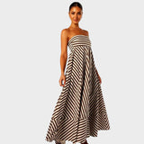 Mira | Rochie maxi fără bretele