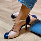 Alessia™ | Šarene i udobne T-Strap potpetice s okruglim vrhom