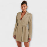 Blazer haljina s V-izrezom