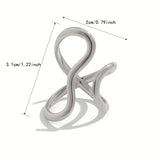 Inel elegant cu design asimetric