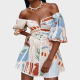 Sabella | Rochie mini cu flori