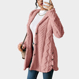 C&G™ | Cardigan Pufos cu Glugă