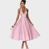 Catalina | Rochie Midi cu Design Romantic