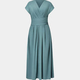 LYNN - Rochie Elegantă cu Design Încrucișat și Talie Înaltă