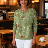 Sofía | Pulover de Crăciun cu butoane