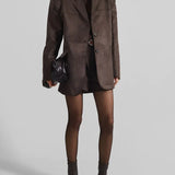 Sofia | Oversize Blazer u smeđem nubuku