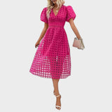 Julia | Rochie din Dantelă cu Mâneci Evazate