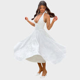 Catalina | Rochie Midi cu Design Romantic