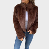 Liliana | Palton din Piele cu Fermuar