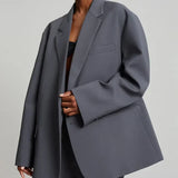 Sofia | Sivi Oversize Blazer