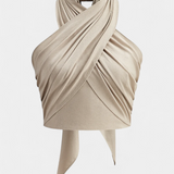 Lena | Top Încrucișat Fără Spate cu Nod și Stil Halter