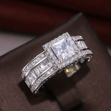 Inel Dimanten Halo Circonite