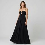 Vivienne | Slip Maxi Haljina s Metalnim Detaljima na Leđima