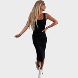 Karin | Set Rochie Midi și Jachetă Bomber din Tricot