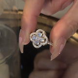 Inel rotativ trifoi cu zirconii