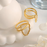 Inel auriu Magnifique - lanț răsucit