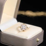 Inel rotativ trifoi cu zirconii