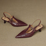 Tocuri Înalte din Piele Noir Autentic