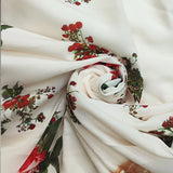 Rochie Maxi Florală Amanda cu Decolteu în V și Mâneci Lungi