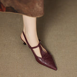 Tocuri Înalte din Piele Noir Autentic