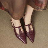 Tocuri Înalte din Piele Noir Autentic