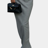 Falda Sherrie cu Tiro Înalt și Abertură Spate